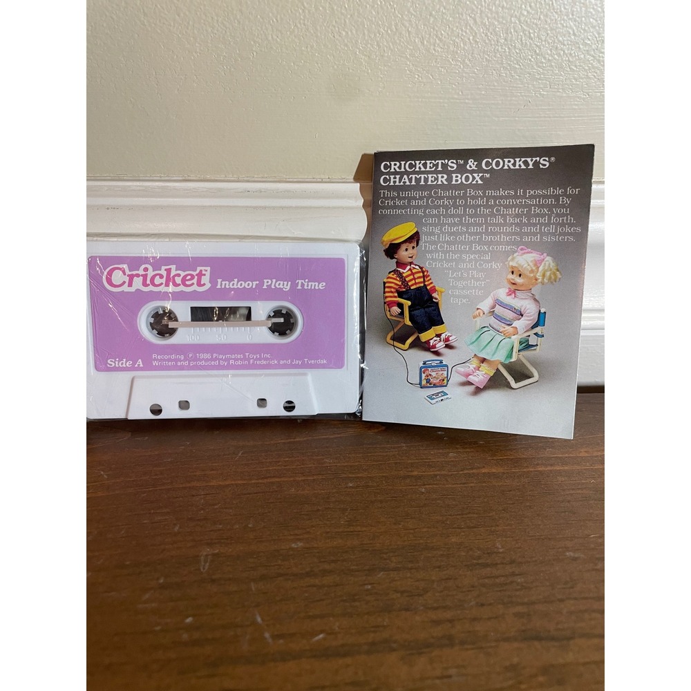 Vintage 1986 Cricket Indoor Play Time Cassette Tape Playmates Toys Side A Retro